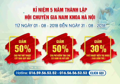 Chương trình ưu đãi tháng 8 - Phòng khám Nam học Hà Nội
